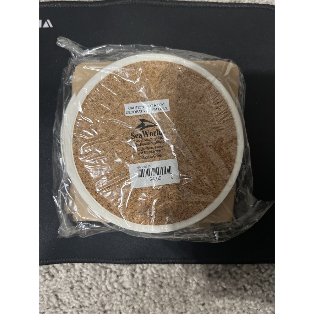 Sea World Absorbent Stone Coasters With Cork Backing (set of 4) - Moroccan Style - Picture 5 of 8